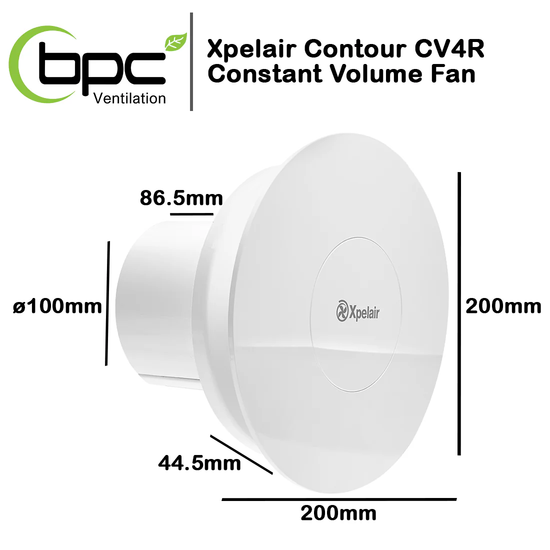 Xpelair Contour CV4SR - Constant volume fan - Image 4