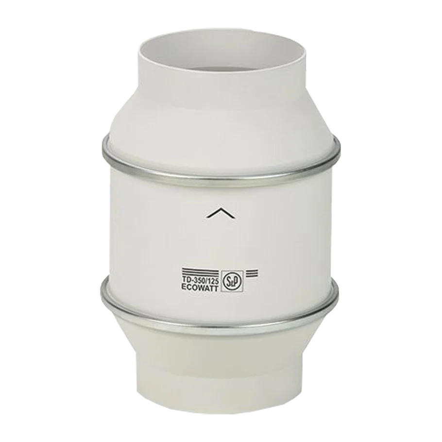 S&P TD-350/125 SILENT ECOWATT In-Line Fan DC Motor