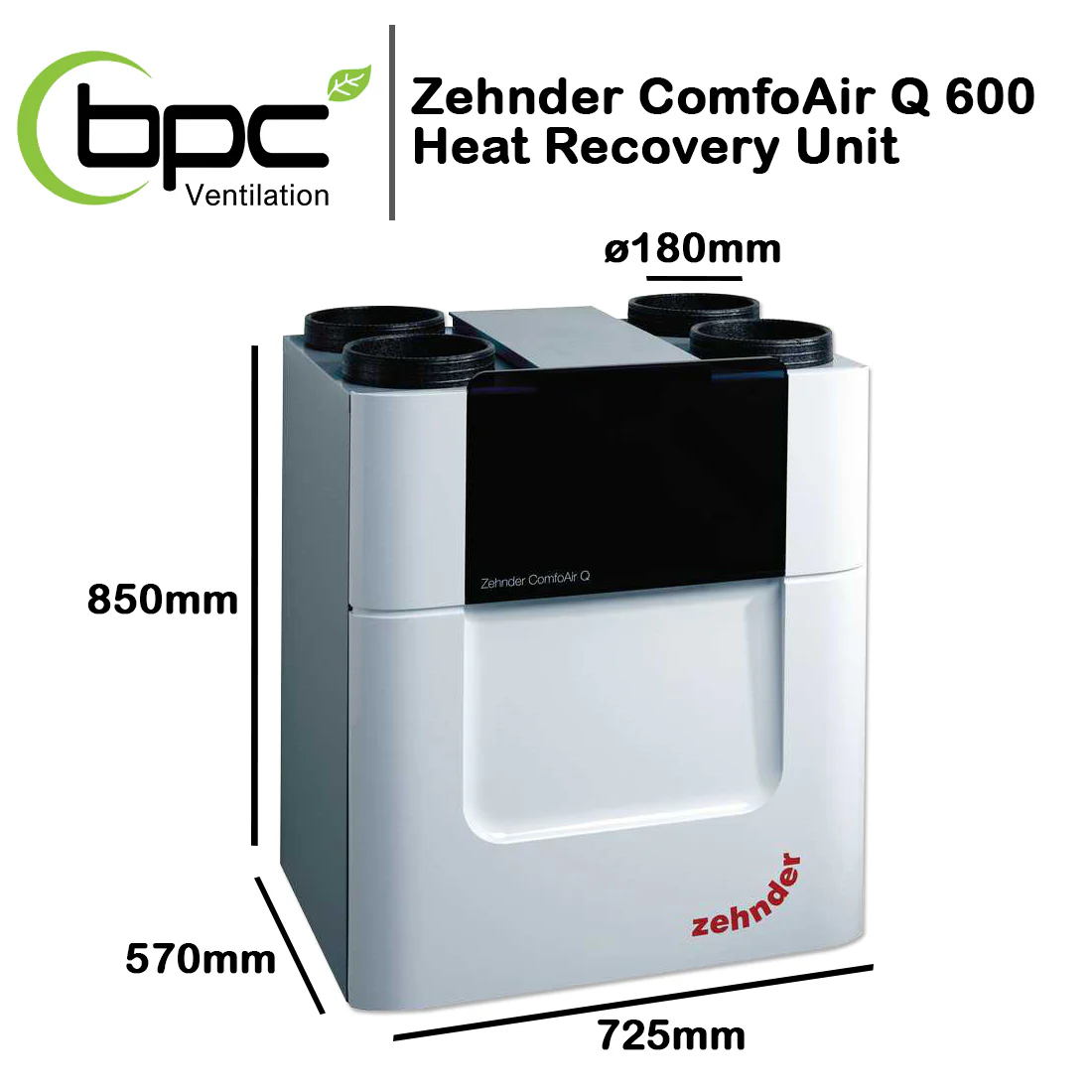Zehnder ComfoAir Q600 Heat Recovery Unit - Image 5